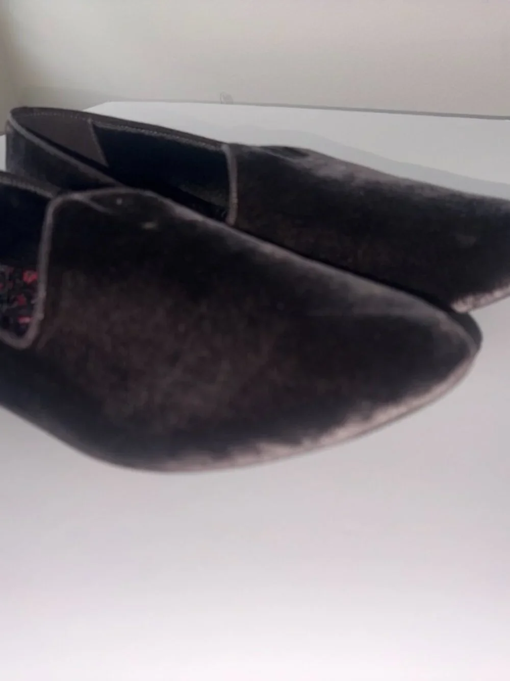 Birdies Slip-On Loafers Men's size 12 Espresso Brown Dark Classic Velvet